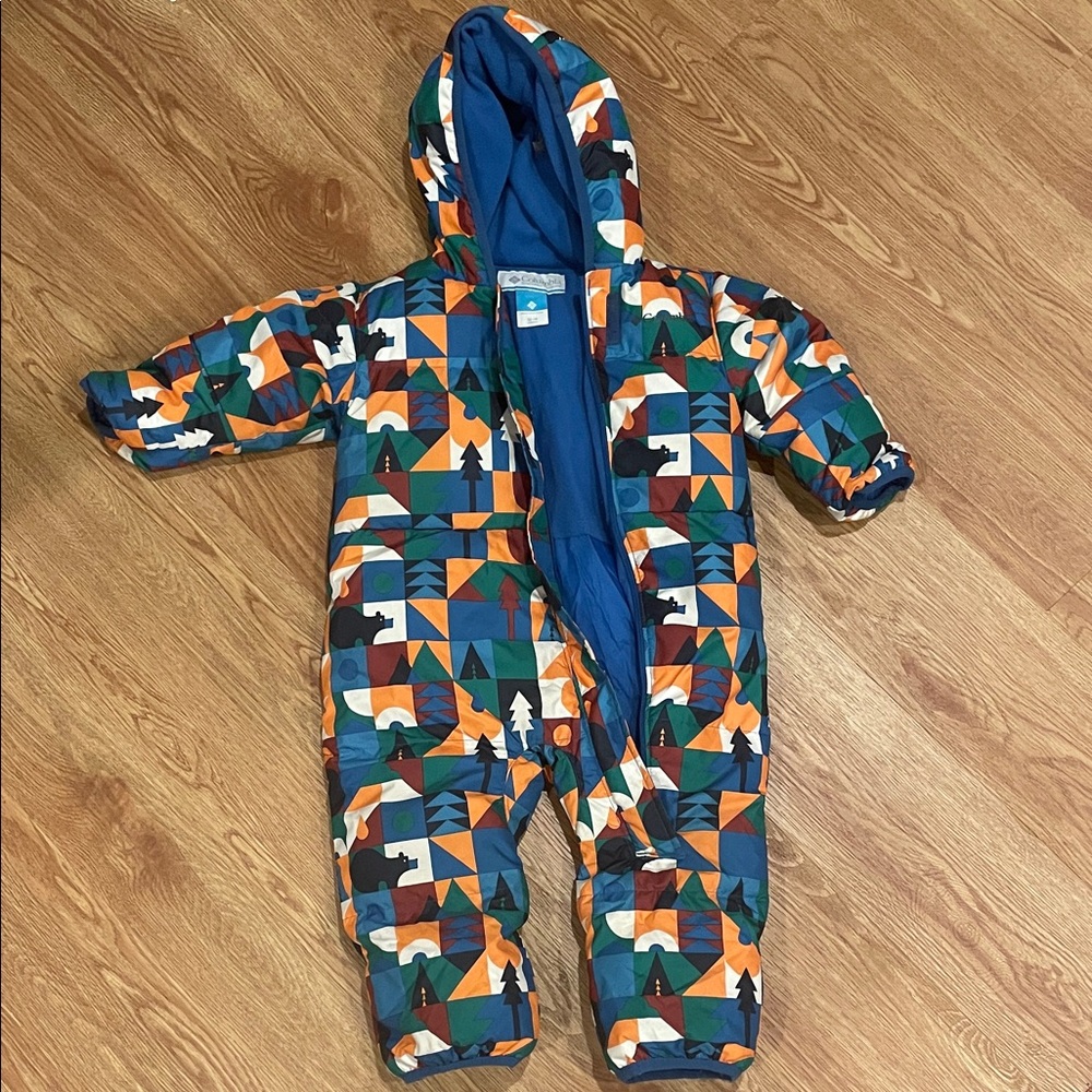 Colorful Columbia Sportswear Geometric Baby Toddler Snowsuit